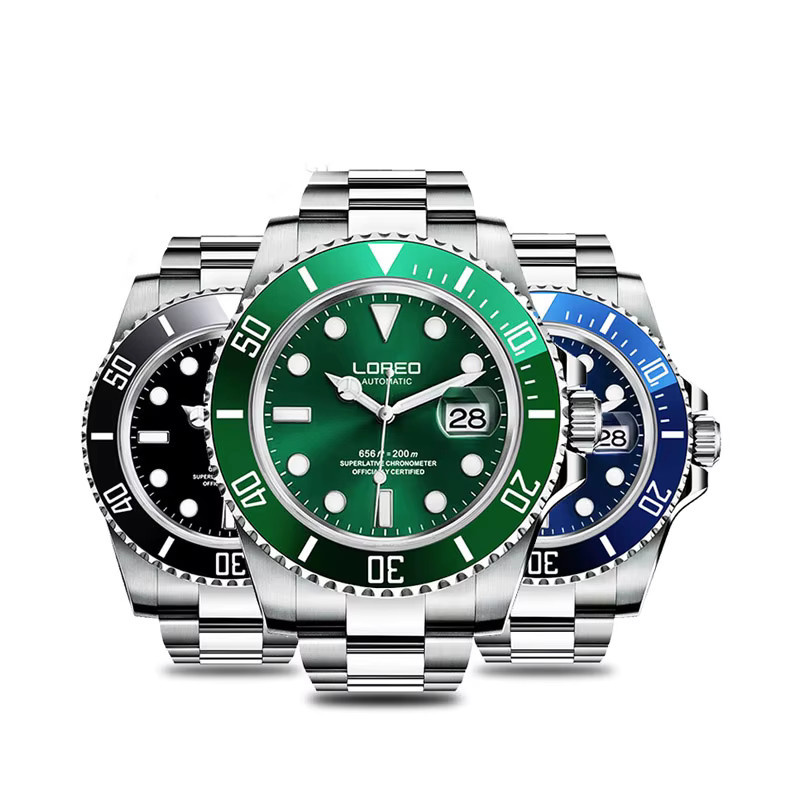 LOREO Armbanduhr Automatik, Edelstahl, Saphirglas, Silber, Herren - Bild 6