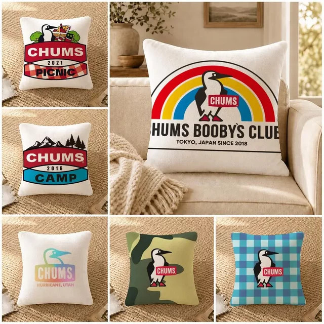 C-CHUMS Kissenbezug aus weichem Plüsch in Weiß, quadratisch, 30 x 30 cm - Bild 1