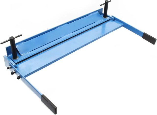 Wiltec Blechbiegemaschine Abkantbank mit 135 Grad Biegewinkel und 91 cm Blechlänge in Blau und Schwarz - Bild 1