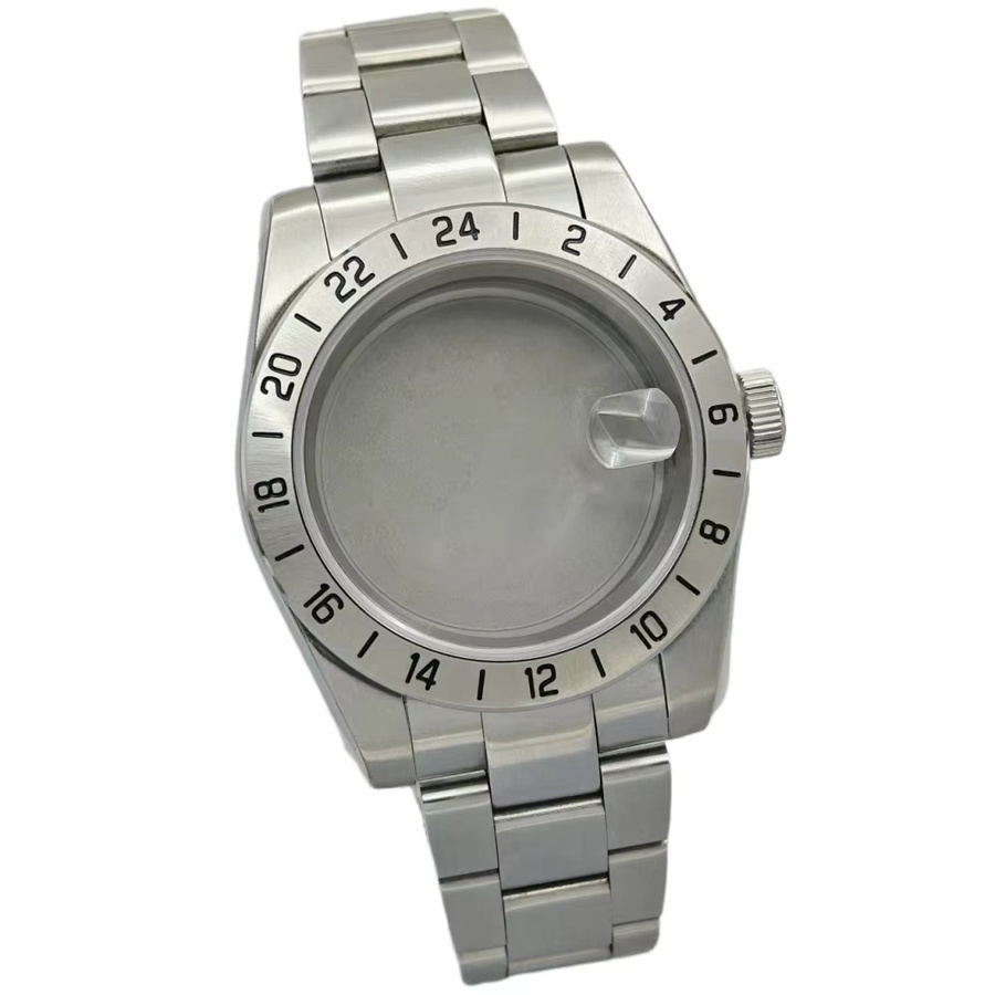 GRAMOCK Uhrengehäuse Edelstahl, 39 mm, Silber, Unisex - Bild 2