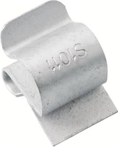 ABB E-Klips ECS-67 Trägerklammer aus Federstahl in Silber, 100 Stück - Bild 1