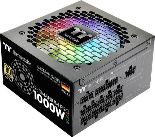 Thermaltake Germanium Pro RGB 1000W PC-Netzteil, 80 Plus Gold, Schwarz, Multicolour - Bild 1