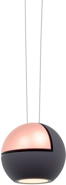 Oligo Globe LED-Einzelpendel Slack-Line System in Schwarz/Roségold mit Tunable White (2200K - 5000K) und Casambi-Steuerung - Bild 1