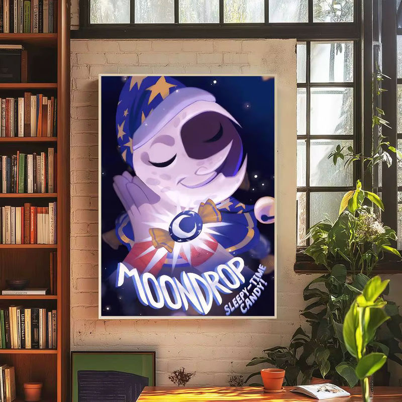 Anime Sundrop und Moondrop Wandaufkleber und Poster aus wasserfestem Papier, mehrfarbig, rechteckig - Bild 5
