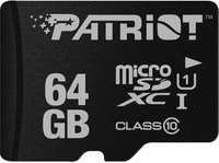 Patriot LX Series microSDXC Speicherkarte, 64 GB, Class 10, Schwarz - Bild 1