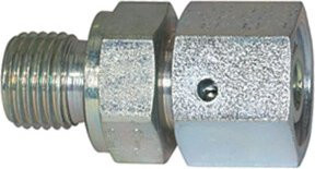 Riegler Einschraubverschraubung V 504 aus verzinktem Stahl in Silber für Rohr Durchmesser 12 mm mit G3/8a Gewinde - Bild 1
