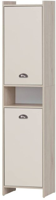 Hochschrank Lindholm Möbelpartner Eiche Sandeiche Nachbildung Creme B/H/T: 40,2 x 176,3 x 33 cm - Bild 1