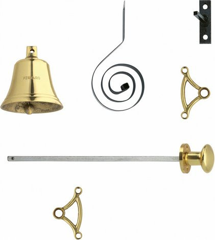 Intersteel Ziehklingel-Set aus Messing in Silber und Gold - Bild 1