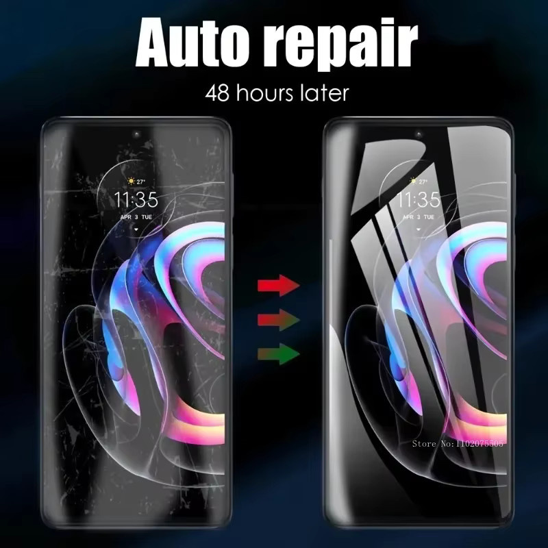 Hydrogel-Displayschutzfolie für Motorola Moto Edge 50 Ultra, 50 Pro, 40 Neo, 40, 30 Pro, 60s, 60 Stylus, G96, G85, G86 Power, G56 in Transparent - Bild 3