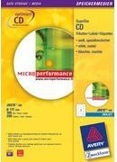 Avery Zweckform CD/DVD-Labels SuperSize in Weiß L7676-100 mit 117 mm Durchmesser - Bild 1