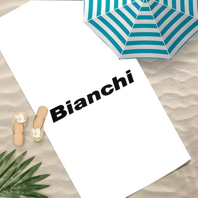 B-Bianchi Mikrofaser Handtuch Weiß, schnelltrocknend und sandfrei, Breite: 60 cm, Höhe: 35 cm - Bild 1