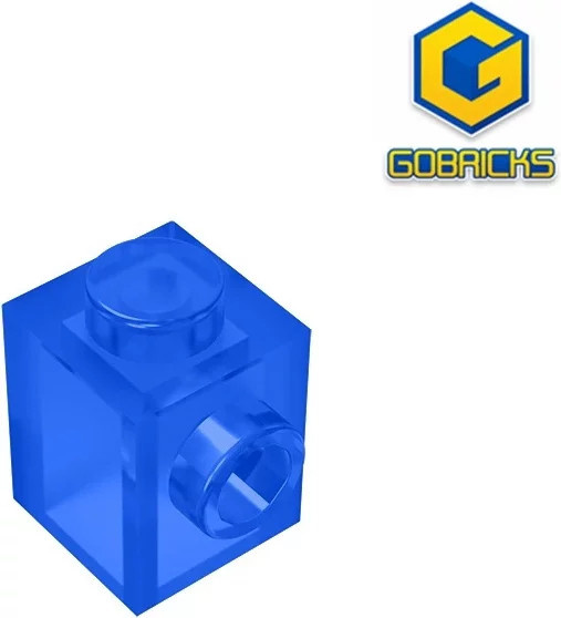Gobricks GDS-635 BRICK 1X1 W. 1 KNOPF, Zubehör, Blau - Bild 1