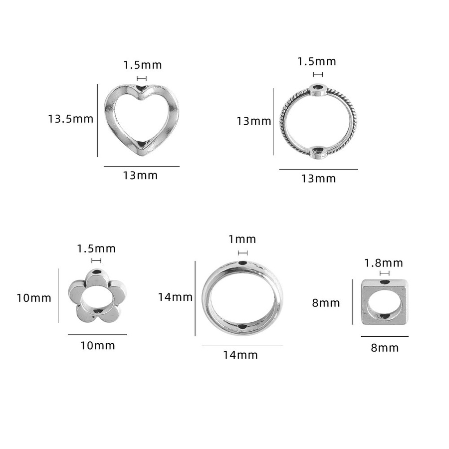 ZHUBI Perlenring, Bicolor, Silber, Perle - Bild 1