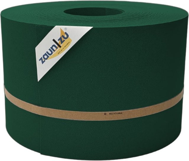 zaun zu Sichtschutzstreifen Premium für Doppelstabmattenzaun, Grün, 50 m - Bild 1