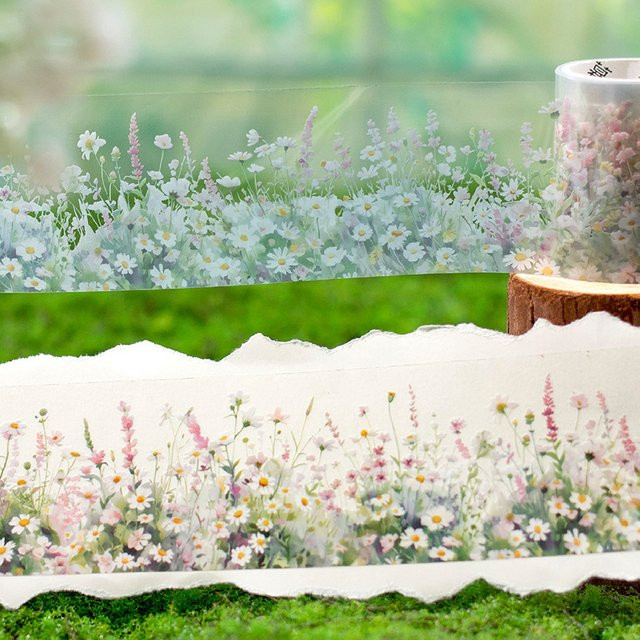 Dekoratives Pflanzenthema Washi Tape für Scrapbooking und DIY Collage, 1 Rolle, Multicolour, Breite: 5 cm, Länge: 2 m - Bild 1