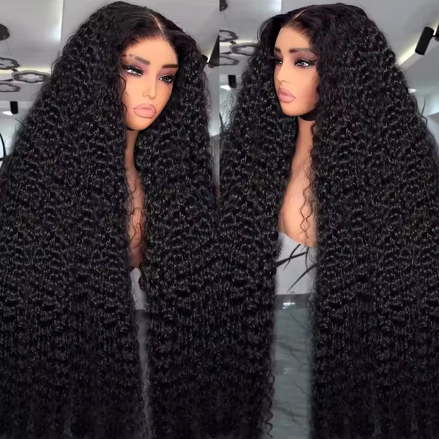 FIUMER Deep Wave Lace Frontal Perücke, Echthaar, Damen - Bild 3