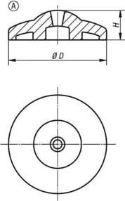 KIPP Teller ECO Form A aus Zink Ø 30mm - Bild 1