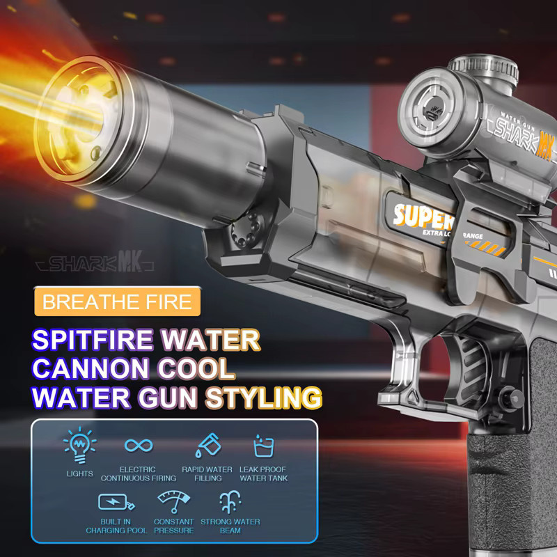 OiKe Elektrische Wasserpistole, mit LED-Licht - Bild 2