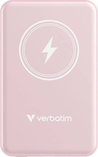 Verbatim Charge n Go Magnetische Wireless Powerbank 5000 mAh in Pink mit USB-C und Fast Charge - Bild 1