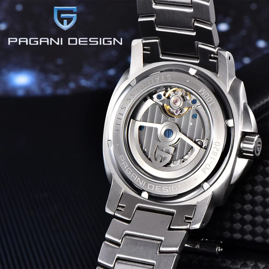 Pagani Design Armbanduhr, Automatik, Edelstahl, Saphirglas, 43 mm, Herren - Bild 5