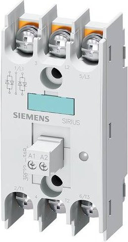 Siemens Halbleiterrelais 3RF22553AB45 in Grau, 55A, max. 600 V/AC, nullspannungsschaltend - Bild 1