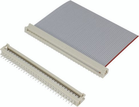 HARTING Leiterplattensteckverbinder 09181649622 in Beige und Grau mit 64 Polen und 2,54 mm Rastermaß - Bild 1