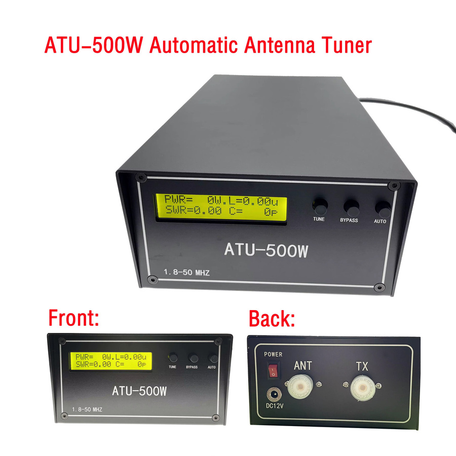 N7DDC Automatischer Antennentuner ATU-500W in Schwarz für Aerial-Anwendungen - Bild 3