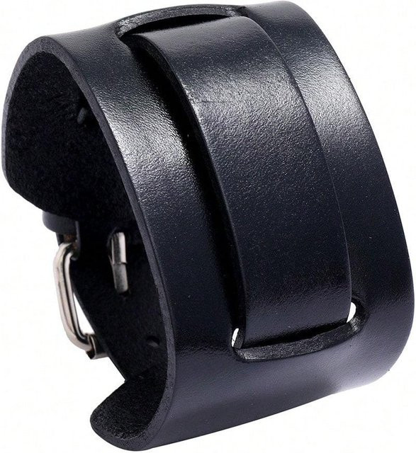 MTMA Lederarmband, Vintage, schwarz, Herren - Bild 1
