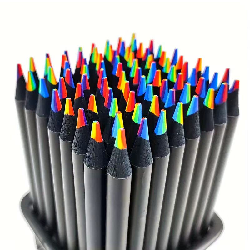 Regenbogenstifte in 7 Farben für Kunst und Zeichnen, 24 Stück, Multicolour - Bild 6