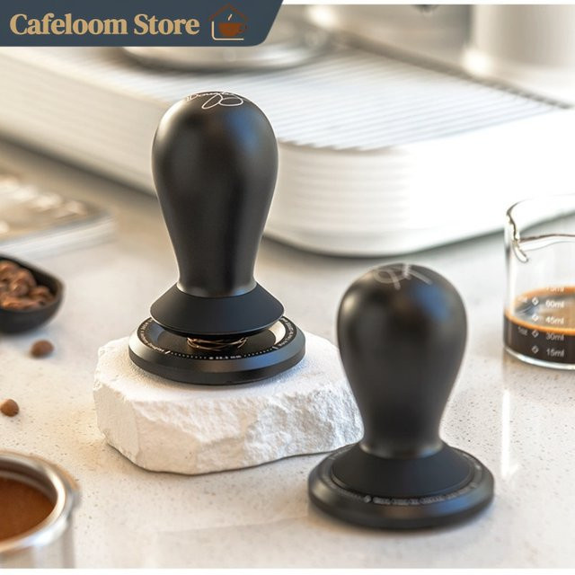 Timemore X Anthony Douglas Selbstnivellierender Kaffeestampfer für Espresso-Maschinen in Schwarz aus Metall - Bild 1