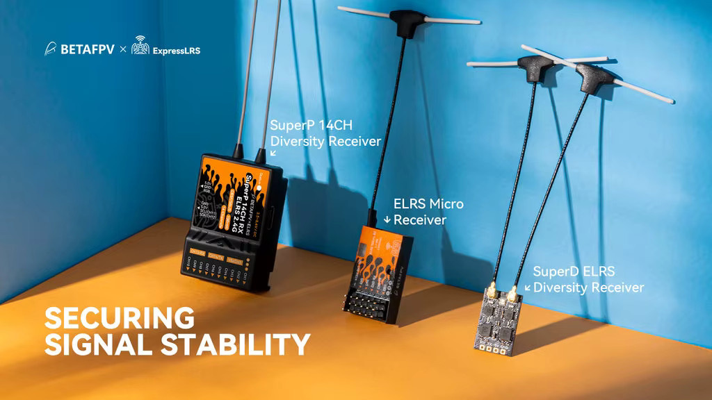 BETAFPV SuperP 14CH/SuperD ELRS 915M/2.4G Diversity-Empfänger - Bild 2