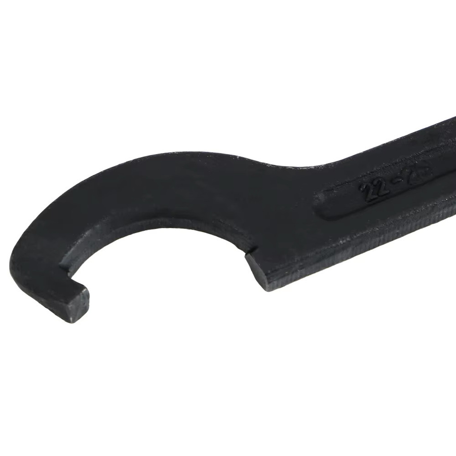 DIYWORK Edelstahl-Halbmondhakenkopf runder Mutternschlüssel C-förmiger Schraubenschlüssel 22–26 mm - Bild 3