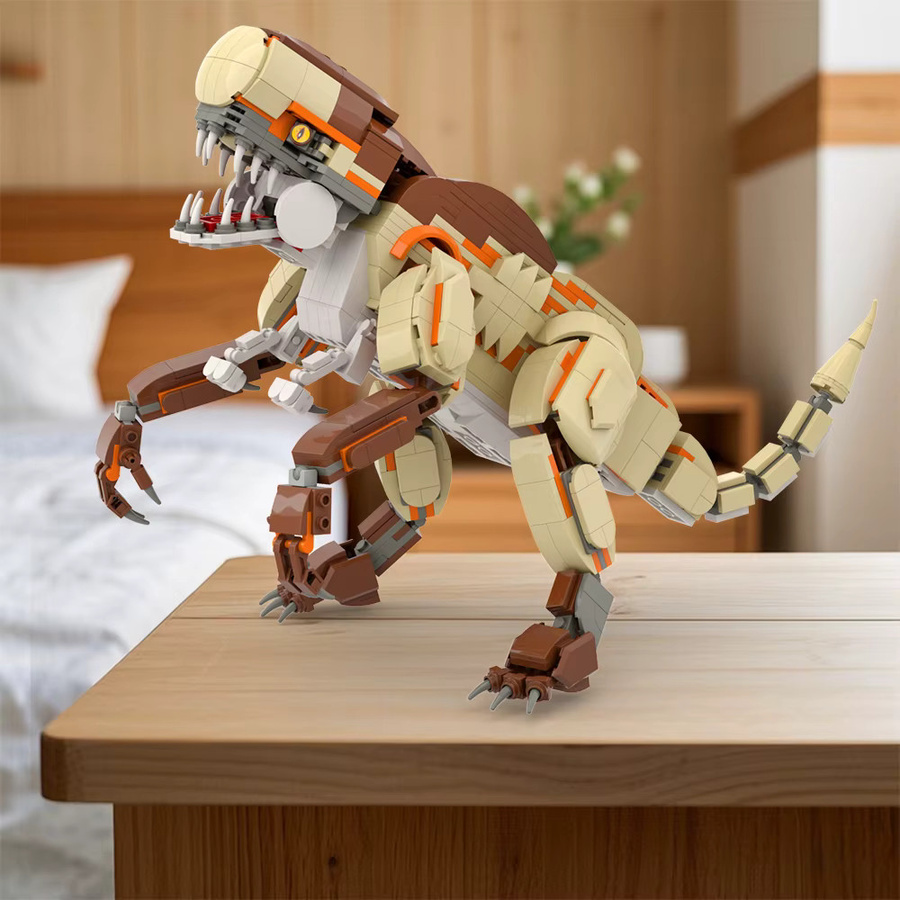 Creative Expert Dinosaurier-Bausteinset, Indominus Rex, Triceratops und Tyrannosaurus Rex Modellsteine - Bild 6