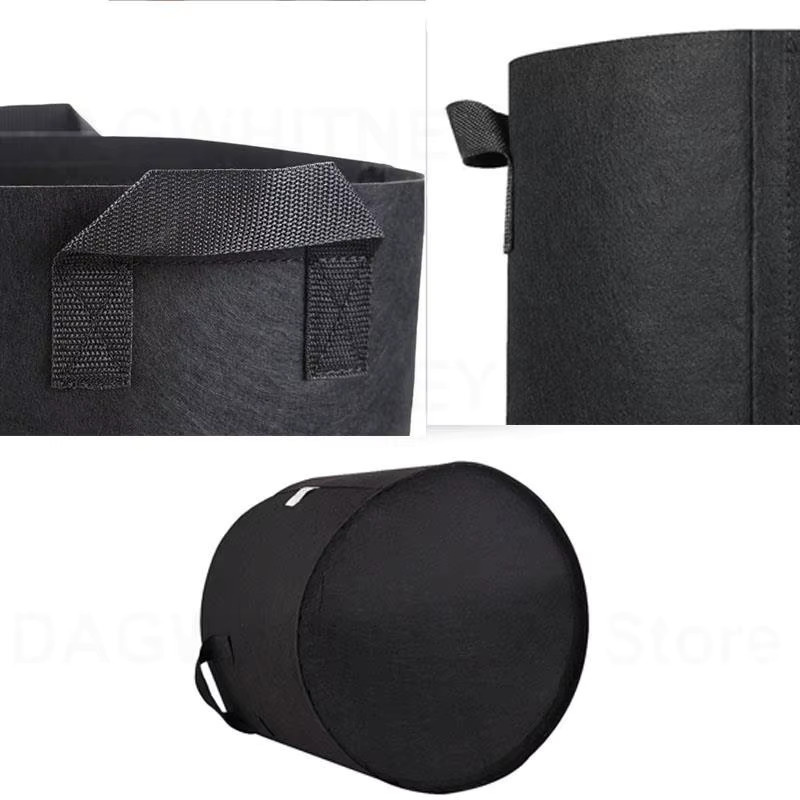 Schwarze Grow Bags Pflanzbeutel für den Gemüsegarten in verschiedenen Größen von 1 bis 10 Gallonen - Bild 3