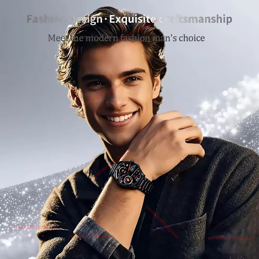 Ola Esporte Hw12 Smartwatch für Herren in Schwarz mit AMOLED HD-Bildschirm, GPS, Herzfrequenzmessung und Bluetooth-Anrufen, IP68 wasserdicht - Bild 4