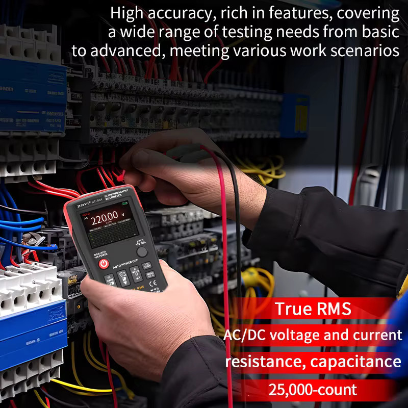 ZOYI ZT-R01 Zwei-in-Eins-Infrarot-Wärmebild-Multimeter für industrielle elektrische Fußbodenheizungen und Leiterplattenwartung - Bild 3