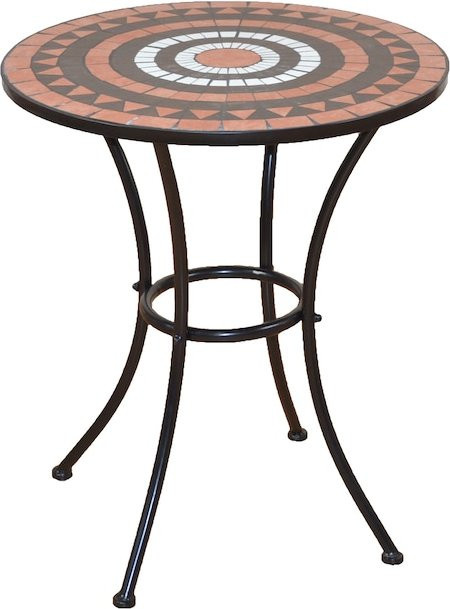 Metalltisch Florian von Möbel direkt online in Schwarz mit Mosaik-Design für den Garten - Bild 1