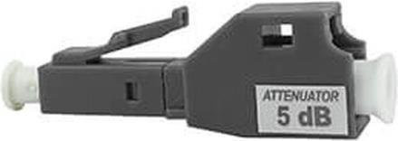 BlueOptics Lichtwellenleiter Dämpfungsglied für Multimode (850nm), LC-UPC Simplex, 4dB Dämpfungsgrad, Keramik Ferrule, Grau (SFA21XK4) - Bild 1
