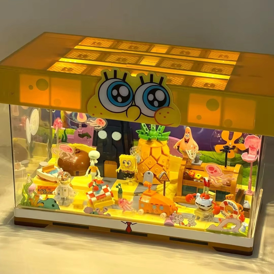 Area-X Spongebob Schwammkopf Bikini Bottom Ocean Scene Bausteine Blind Box, mit Glow Light - Bild 2