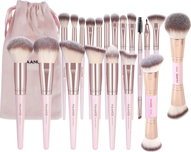 MAANGE Make-up-Pinsel-Set mit Aufbewahrungstasche, 20-teilig, Unisex - Bild 1