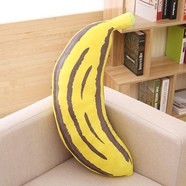 Simuliertes Bananen-Wurfkissen Plüschtier, Bananenkissen, Puppenanhänger - Bild 1