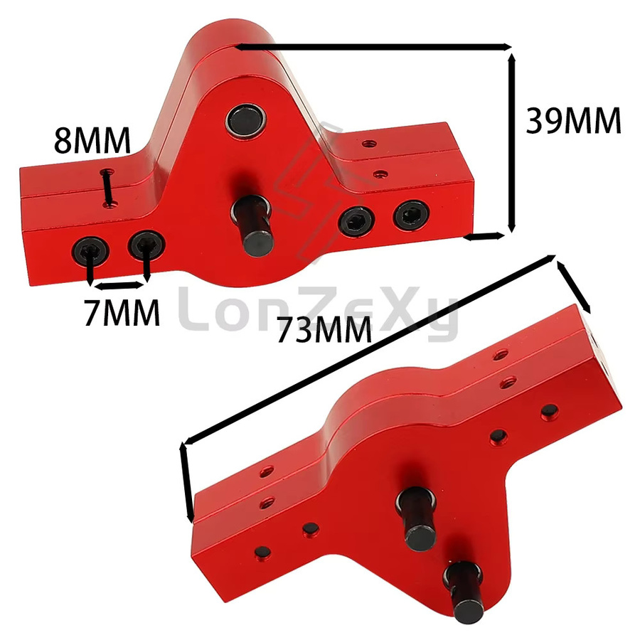 LonZeXy Aluminium D90 Verteilergetriebe, Metall, Grau, 1-teiliges Set - Bild 2
