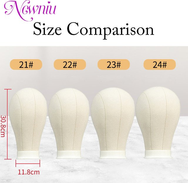 Betella Perückenkopf Mannequin für Haarstyling, 21-24 Zoll, Unisex - Bild 1