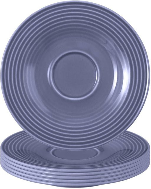 Seltmann Weiden Untertassen Beat Color Glaze Blau 6er Set Durchmesser: 13,7 cm - Bild 1