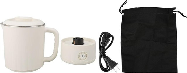 TOMTOP JMS Reise-Wasserkocher aus Edelstahl 304 in Weiß, 600 ml, 600 W - Bild 1