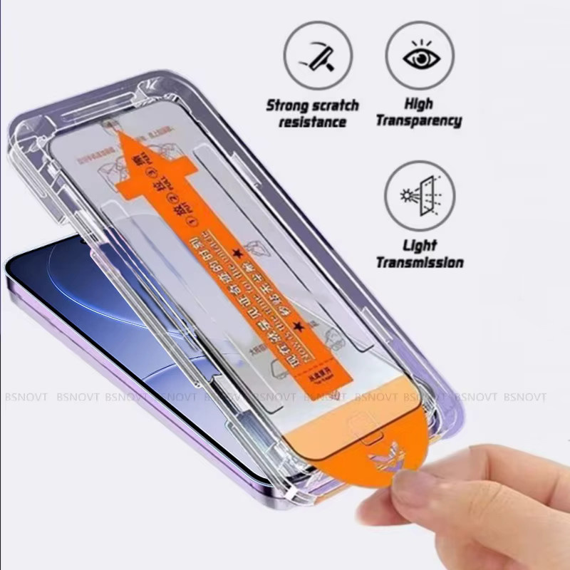 OPPO Reno 15F Displayschutzfolie aus gehärtetem Glas, transparent, 9H Härtegrad, vollflächig klebend - Bild 2