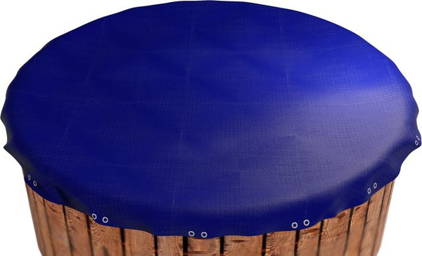 GRASEKAMP Abdeckplane für runden Pool in Blau/Schwarz mit 680 cm Durchmesser