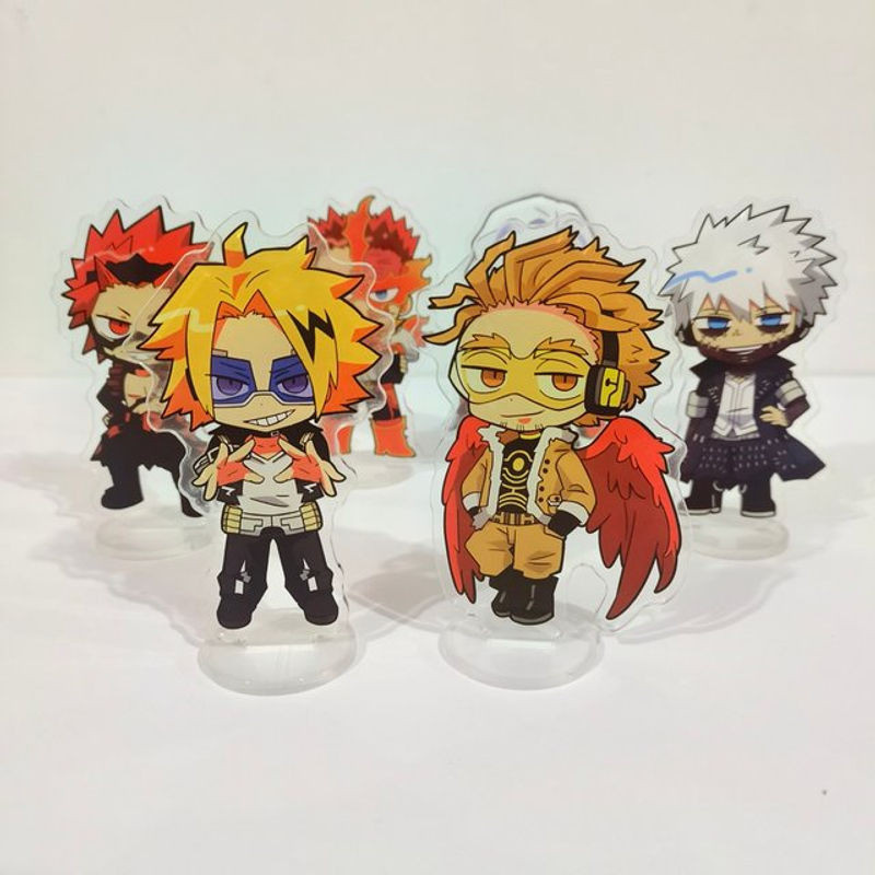 Bandai My Hero Academia Acryl Figur Deku Might Shigaraki Tomura Modell Schreibtisch Deko mehrfarbig - Bild 1