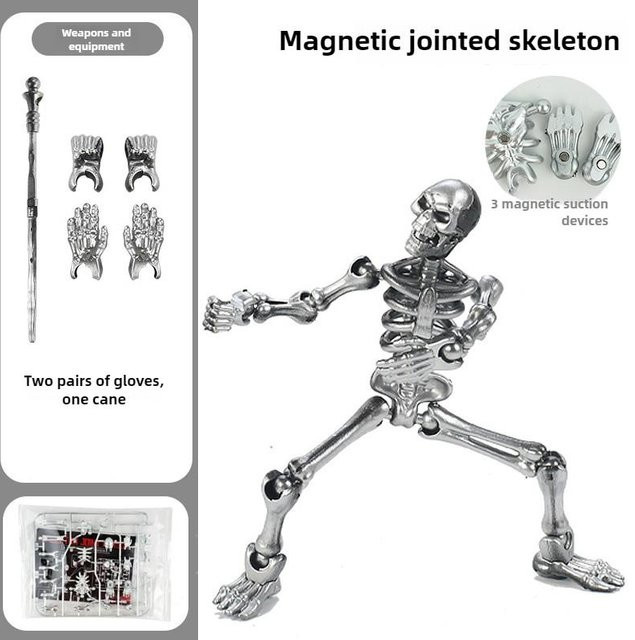 Wucifang Bags Mittelalterliche Skelettpuppe Roboter, Actionfigur, Fantasy, ab 3 Jahren - Bild 1