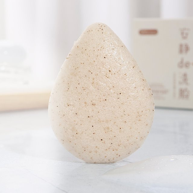 Brainbow Konjac Schwamm zur Gesichtsreinigung Beige Natural Cleanse Exfoliator - Bild 1